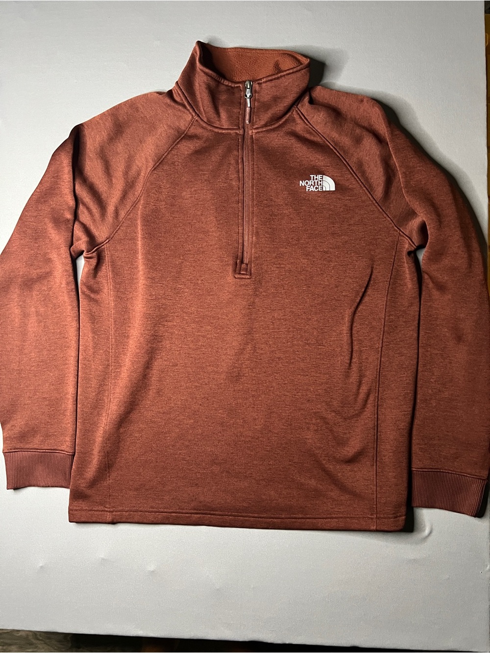 The North Face Men's Half-Zip Pullover in Rust